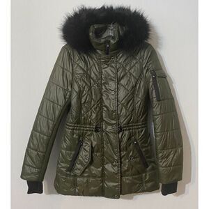 Michael Kors Olive Puffer Jacket Women's Sz Small
